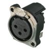 XLR-Chassis connector, female