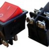Przełącznik KCD2-2/R/B-250V AC/16A ON-OFF;podś.czerwony;czarna obudowa