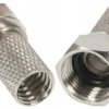 Wtyk F nakręcany na RG-6 HQ 6,8mm/18,5mm z uszczelką /opak = 100szt/