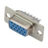 GNIAZDO DB15 PROSTE 3-RZĘDOWE D-SUB CANON 15 PIN LUTOWANE NA KABEL