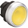 Łeb przycisku, Ø 22 mm, IP67, IP69K, IP66, kolor: Żółty Sprężyna powrotna, Lovato, Platinum 22 mm