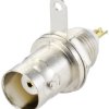 Złącze BNC TRU COMPONENTS TC-9962736 złącze żeńskie do wbudowania pionowego 50 Ω 1 szt.