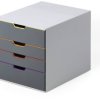 Szafka z szufladami Durable 760427 szary DIN A4, DIN C4, Folio, List Ilość szuflad: 4