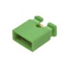 Zwora; kołkowe; Jumper-G; 2,54mm; zielony; 1x2; proste; otwarte; 6mm; 0/0mm; wciskane; RoHS