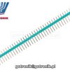 Listwa kołkowa 1x40pin raster 2,54mm zielona