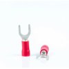 Insulated forked cable lug, 0.5-1.5 mm², AWG 22 to 16, red, BYB-4-07F5023