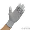Rękawiczki ESD z warstwą antypoślizgową na palcach, szare, rozmiar XL