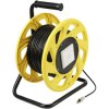 Renkforce RF-5264732 Cable reel RJ45 CAT 6A Black 60m S/FTP PUR coating