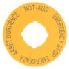 Tabliczka Opisowa Żółta Okrągła Fi60 Emergency Stop M22-Xbk1 216483