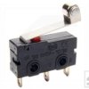 Mikroprzełącznik SS0505A/SS-CS-160 z dźwignią L-16mm i rolką;5A;WK625