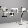 Mikroskop stereo ze statywem dwuramiennym i oświetleniem LED - powiększenie 10x-44x