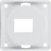Integro Flow Płytka nośna 1-krotna do gniazd modularnych AMP biały połysk 945572509