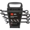 Zestaw narzędzi nastawnych Zestaw kluczy zapadkowych RS PRO 10 → 15 mm 4 szt. Stal chromowo-wanadowa