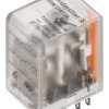 Przekaźnik mocy 115V ac 4PDT Weidmuller Montaż na panelu Wciskane