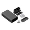 Obudowa OBD ZOBD SET, 47,9 × 80 × 23,5 mm, ABS, czarna, Kradex