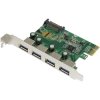 Renkforce RF-3633345 4 ports USB 3.2 1st gen controller card USB type A PCIe