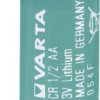 Bateria CR 1/2 AA SLF Varta 6127-SLF, 3 V, 970 mAh, litowe, U-piny do lutowania, 1 szt.