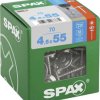 SPAX 4577000450556 Śruba blacharska 4.5 mm 55 mm T-STAR plus stal nierdzewna A2 70 szt.