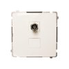 Gniazdo antenowe pojedyncze białe BMAF1.01/11 Kontakt-Simon Basic