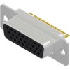 D-Sub socket, 26 pole, high density, equipped, straight, solder cup, 302A10139X