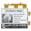 Waveshare 13.3inch e-Paper e-Ink Raw Display, 1600×1200, Black / White, 16 Grey Scales, Parallel Port, Without PCB