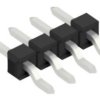 Pin header, 4 pole, pitch 2.54 mm, straight, black, 10080401