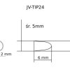 Grot śrubokręt płaski 2.0mm JV-TIP24 do stacji iSolder-40 PT AOYUE