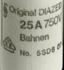 DIAZED fuse DIII/E33, 63 A, F, 750 V (DC), 50 kA breaking capacity, 5SD611