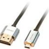 Kabel HDMI LINDY LINDY Slim HDMI High Speed A/D Kabel, 41680, HDMI-A do HDMI Micro-D, 0.50 m