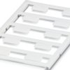 PA device marker, (L x W) 9 x 17 mm, white, sheet with 10 pcs, 0819314