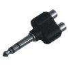 Przejściówka wtyk Jack 6,35mm stereo na 2 x gniazdo RCA