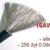 Przewód silikonowy; CU; 1,3mm2; czarny