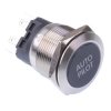 Auto Pilot' Blue LED Momentary 22mm Vandal Push Button Switch SPDT 12V