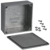 Aluminum die cast enclosure, (L x W x H) 92 x 92 x 42 mm, natural, IP65, 1590WY