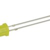 Dioda LED; Q500IUY1D; 5mm; żółty; Światłość: 200mcd; 80°; żółta; dyfuzyjna; 2V; 30mA; 590nm; przewlekany (THT); Yetda