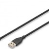USB 2.0 connection cable, USB plug type C to USB plug type A, 2 m, black, AK-300340-020-S
