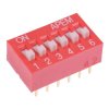 NDS-06-V 6 Way Raised Actuator DIP Switch SPST APEM