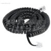 Kabel spiralny telefon-słuchawka 4,0m czarny