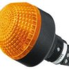 Sygnalizator 24 V AC/DC Migające, stałe Pomarańczowy Montaż panelowy LED