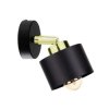 Kinkiet nowoczesny 1xE27 SIMPLY BLACK/GOLD