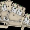 3093210000 Multi-tier terminal block S2T SNAP IN, 2.5 mm², dark beige