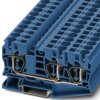 Through terminal block, spring balancer connection, 0.2-16 mm², 3 pole, 57 A, 8 kV, blue, 3035292