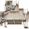 Multi level terminal block, screw connection, 0.5-4.0 mm², 18.5 A, 5 kV, dark beige, 1038500000