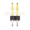 Pin header strip 2-way x 1-row 2.54mm