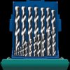 21962 HSS cobalt stainless steel drill bit set, 1-10 mm,19-piece