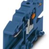COMBI jack, push-in connection, 0.14-4.0 mm², 1 pole, 24 A, 6 kV, blue, 3000654