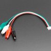JST PH 4-pin Plug to Color Coded Alligator Clips Cable