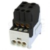 Blok rozdzielczy dystrybucyjny Al/Cu (max. 25mm2) na szynę TH35 czarny SDB100 25 SIMBLOCK SIMET