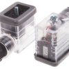 Złącze zaworu elektromagnetycznego B 2P+E 12 V DC Żeński LED: Tak dławnica PG9 Montaż na kablu RS PRO