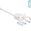 81375 Easy 45 Module USB 2.0 3 in 1 Retractable Cable, white